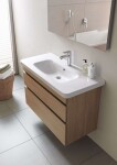 DURAVIT - DuraStyle Umyvadlová skříňka 61x93x45 cm, 2 zásuvky, lesklá bílá DS648202222