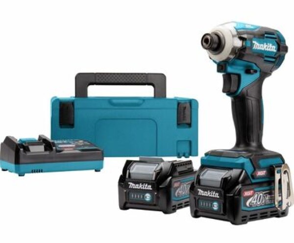 Makita TD001GD201 / Aku Rázový utahovák / 40V / 1|4" / 3.700 ot-min / 1.100 rázů-min / 2x 2.5 Ah (TD001GD201)