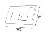 REA - Tlačítko pro podomítkové moduly stříbrné REA-E5691