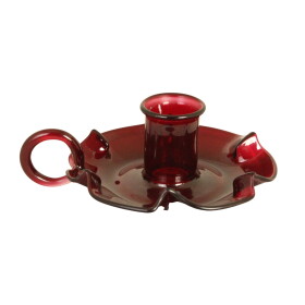 Strömshaga Skleněný svícen Mona Red, červená barva, sklo