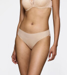 BODY MAKE-UP ILLUSION LACE – Tai kalhotky s krajkou a termo úpravou Triumph NUDE BEIGE 42
