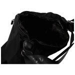 Trendy dámský textilní kabelko-batoh Coveri Venesta, černý new