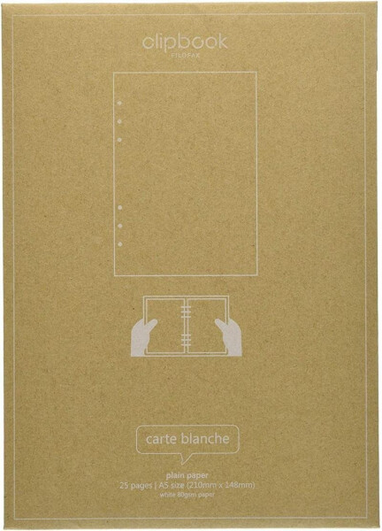 Filofax kalendář nedatovaný rok 2 strany - rozkládací, oboustranný