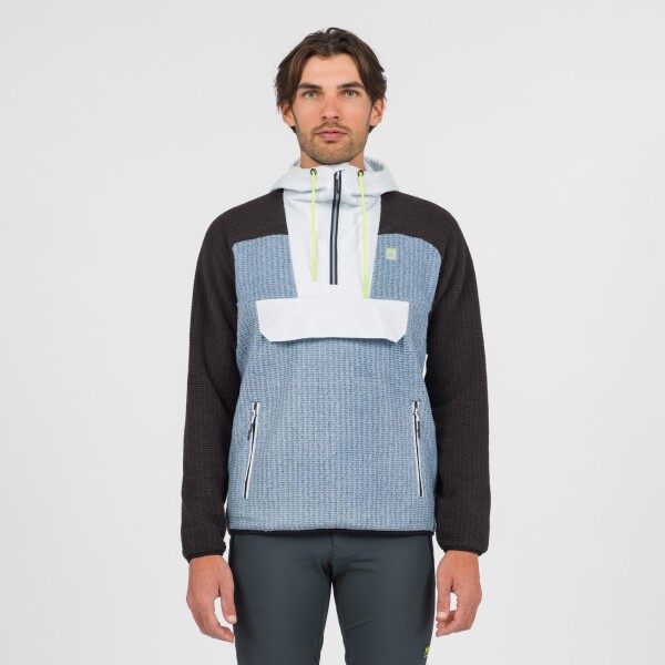 KARPOS Rocchetta Vogue Hoodie Half Zip Fleece, Windw.Blue/Black/Illusion Blue velikost: L