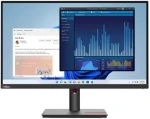 27" Lenovo ThinkVision T27p-30 černá / IPS / 3840 x 2160 / 4ms / 350cd / 1300:1 / DP+HDMI+USB / VESA / Pivot (63A9GAT1EU)