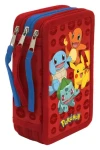 CYP BRAND Penál Pokémon třípatrový naplněný / Penál / 3 přihrádky / zip (EP20-13PKEPM)