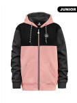 Horsefeathers OLIVE DUSTY PINK dětská mikiny na zip - XL