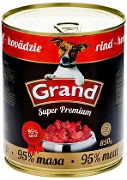 GRAND konz. Superpremium pes hovězí 850g + Množstevní sleva