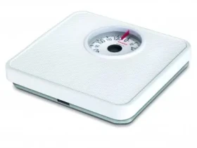 Soehnle TEMPO white / Analogová osobní váha / max. 130 kg / přesnost 1 kg (61098)