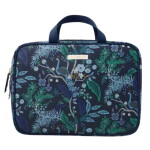 Rifle Paper Co. Cestovní kosmetická taška Peacock, modrá barva, textil