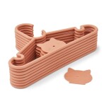 LIEWOOD Dětská šatní ramínka Falton Tuscany Rose - set 8 ks, růžová barva, béžová barva, plast