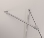 Erga Berlin pevná stěna pro sprchové kouty 70x195 cm, 6mm čiré sklo, chromový profil, ERG-V02-BERLIN-G070-CR