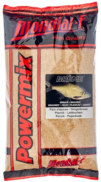 Mondial F Krmítková směs Powermix Bream 1kg - Perník,Mondial F Krmítková směs Powermix Bream 1kg - Perník