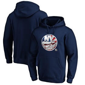Fanatics Pánská mikina New York Islanders NHL Banner Wave Logo Pullover Hoodie Velikost: 5XL