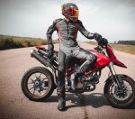 Helma na moto Xrc Illustrator matt red - 2Xl / červená