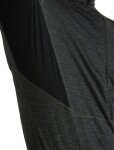 Pánská merino mikina ICEBREAKER Mens 200 Realfleece Descender LS Half Zip, Jet Heather/Black/Cb velikost: L