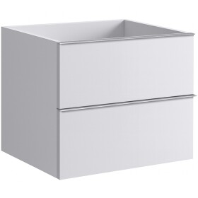 CERANO - Koupelnová skříňka pod umyvadlo s úchytkou Velora - bílá matná, chromová úchytka - 69x53x46,5 CER-665005