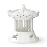 KÄHLER Lucerna domeček Urbania Lighthouse Carousel, bílá barva, porcelán