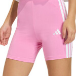 Dámské šortky adidas Essentials 3-Stripes High Waisted Biker shorts pink KT1625 dámské m