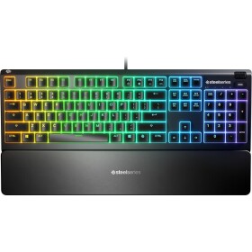 SteelSeries Apex 3 černá / herní klávesnice / RGB podsvícení / US layout (64795)