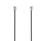 Hama 6P4C-6P4C černá / Telefonní kabel / 3 m (00201137)