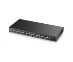 Zyxel GS1900-48 50-port Gigabit Web Smart switch, 48x gigabit RJ45, 2x SFP v2 EDF_311981