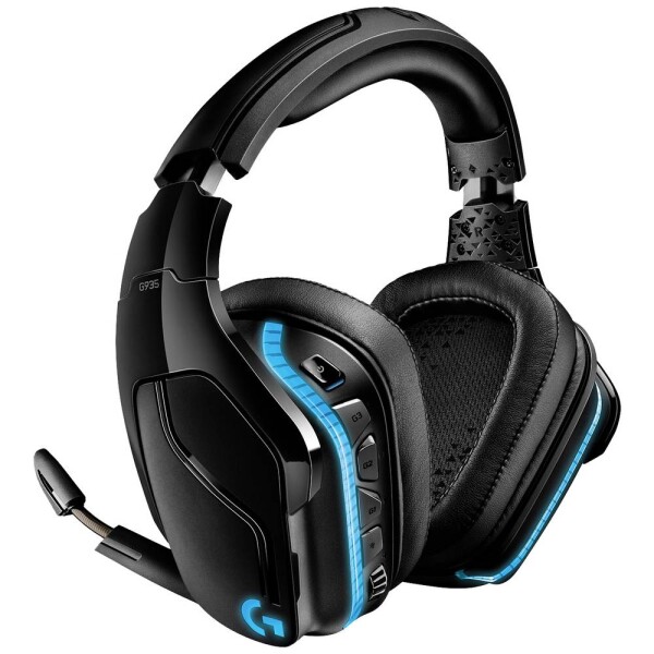 Logitech G935 7.1 černá / Bezdrátová herní sluchátka s mikrofonem / 2.4GHz (981-000744)