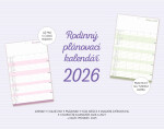 Kalendář 2026 Rodinný plánovací - prázdný - Kolektiv