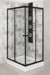 KERRA - Sprchový kout Olga černá SQ 100x100(bez vaničky) 5907548125927