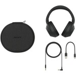 SONY WHULT900NB.CE7 černá / Bezdrátová sluchátka / mikrofon / ANC / Bluetooth 5.2 / 3.5mm jack / USB-C (WHULT900NB.CE7)