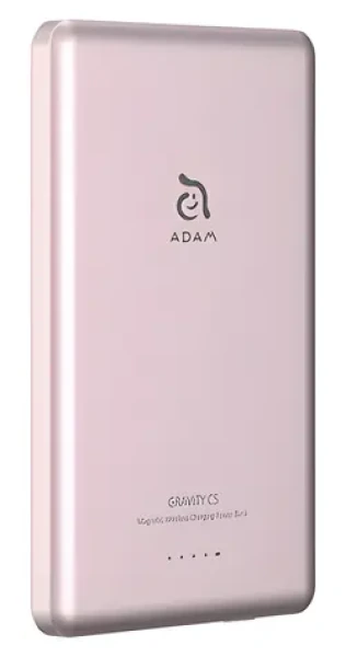 Adam Elements Gravity C5 růžová / Powerbanka / Magnetické bezdrátové nabíjení / 5000 mAh (APBADGVC5PK)