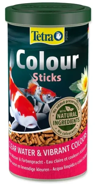 Tetra Pond Colour Sticks / Krmivo pro rybniční ryby / Pelety / Pro lepší vybarvení / 1 l (A1-124394)