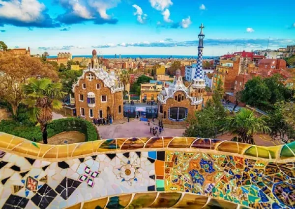 ENJOY Puzzle Výhled z parku Güell, Barcelona