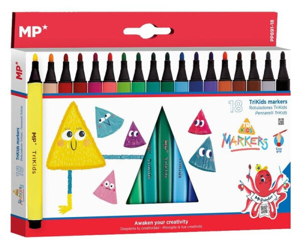 Popisovače Jumbo Trikids 18ks