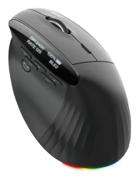 Acer Smart Fit černá / Vertikální myš / pro praváky / optická / 8000 DPI / USB + Bluetooth 5.0 (HP.EXPBG.020)