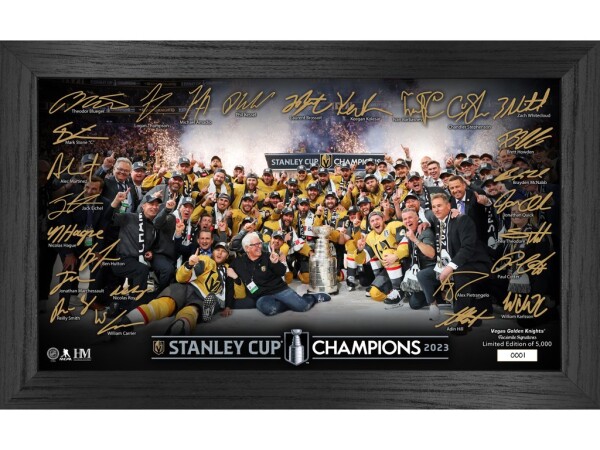 Highland Mint Obraz Vegas Golden Knights NHL 2023 Stanley Cup Champions Signature Panoramic Photo