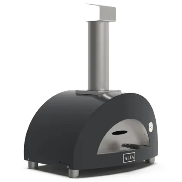 Alfa Forni Moderno 1 šedá / Pec na pizzu / 500 °C / 60 x 40 cm / na dřevo (FXMD-1P-LGRA)