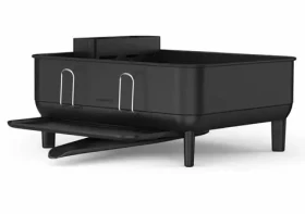 Simplehuman Compact Odkapávač na nádobí černá / rám z černé oceli / plast FPP (838810026411)