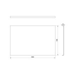 POLYSAN - PLAIN panel boční 90x59cm 72714
