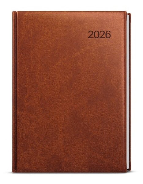 Denní diář 2026 David Vivella A5 hnědá