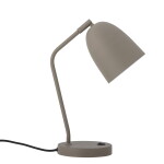 Bloomingville Stolní LED lampa Lemar Grey Metal, šedá barva, kov