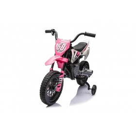 Mamido Dětská elektrická motorka Cross Pantone 361C růžová