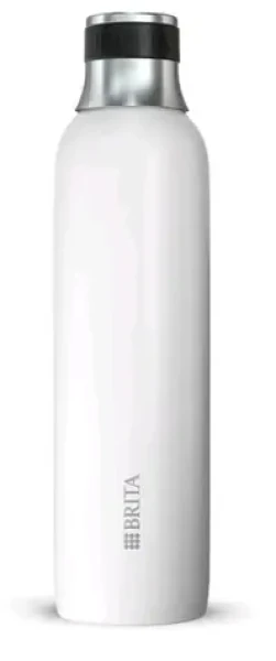 Brita sodaTRIO Stainless Steel Bootle white small