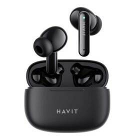 Havit TW967B černá / Bezdrátová sluchátka do uší / mikrofon / Bluetooth 5.1 / nabíjecí pouzdro / až 5 h (TW967B)