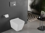 MEXEN - Cube Závěsná WC mísa včetně sedátka s slow-slim, duroplast, bílá 30924000
