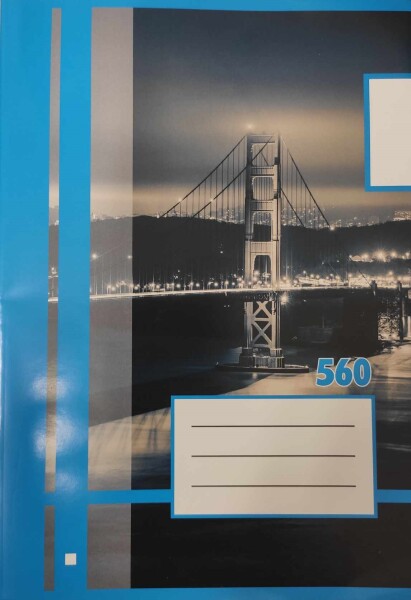 Corwell Corwell, 10540, školní sešit 560, nelinkovaný, 60 listů, A5, 1 ks Motiv: Číslo 5