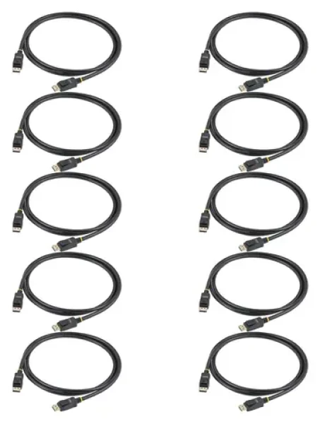 StarTech DisplayPort 1.2 černá / Kabel / 2 m / UHD 4K / 120 Hz / balení 10 ks (DISPL2M10PK)