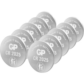 GP Batteries knoflíkový článek CR 2025 3 V 10 ks lithiová GPCR2025STD955C10