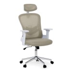 Kancelářská židle, houpací mechanismus, béžová síťovina, KA-K2031 BGE