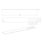 SAPHO - ABELINE police, sklenka + dávkovač/chrom, 800, rockstone, bílá mat AE802-0101-02